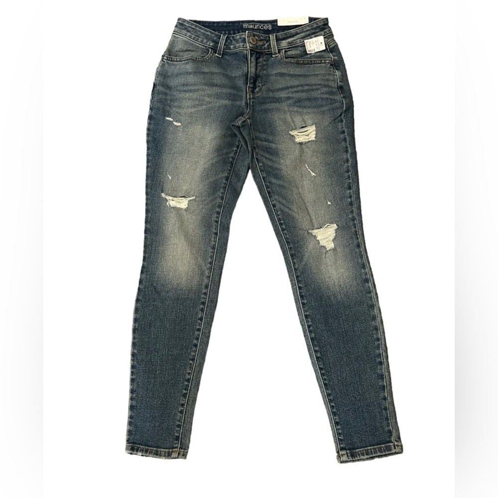 Maurices Jeans Size 6 Vintage Mid Rise Distressed NWT